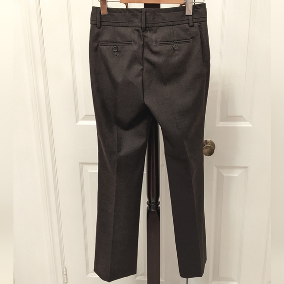 Banana Republic Wide Leg Dress Pants, Dark Brown (size 00 petite, women) - Picture 2 of 7